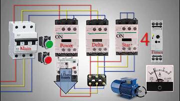 دائرة ستار دلتا لتشغيل محرك ٣ فاز المهندس محمد الشرقاوى 