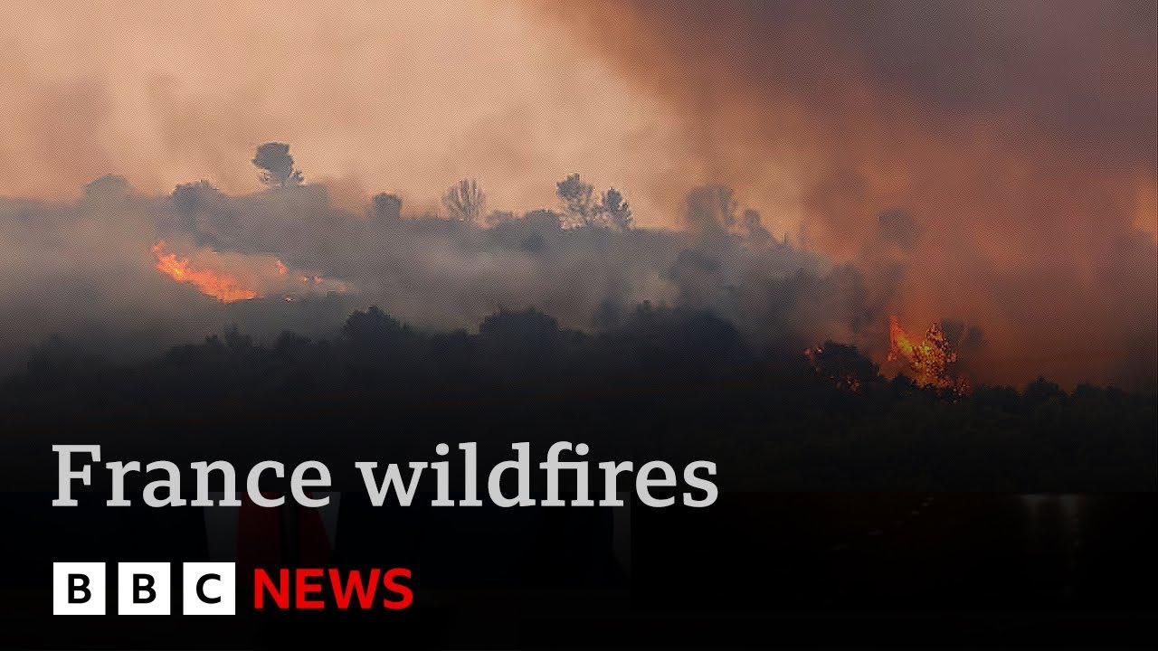 Deadly wildfire sweeps through southern France causing “unprecedented catraphophe” | BBC News