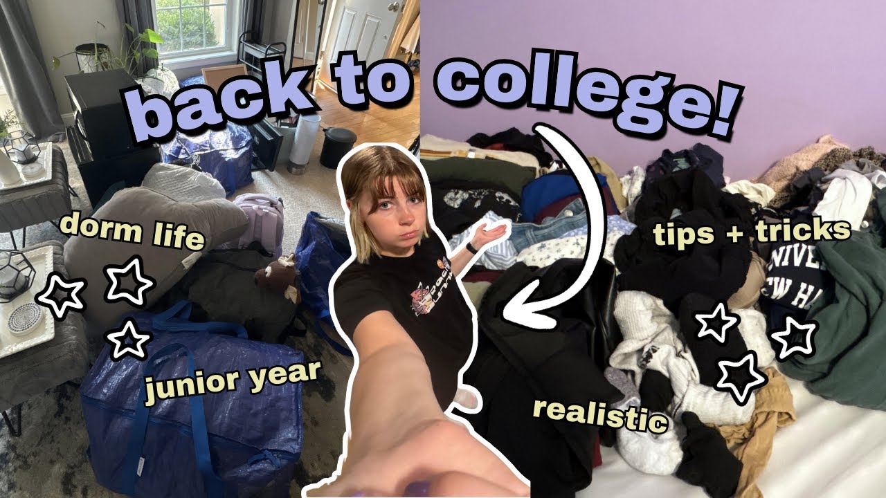 pack with me for COLLEGE! 2025 dorm essentials + move in prep