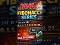 fibonacci series in java | interview questions #coding #codingshorts #dsa #javainterview