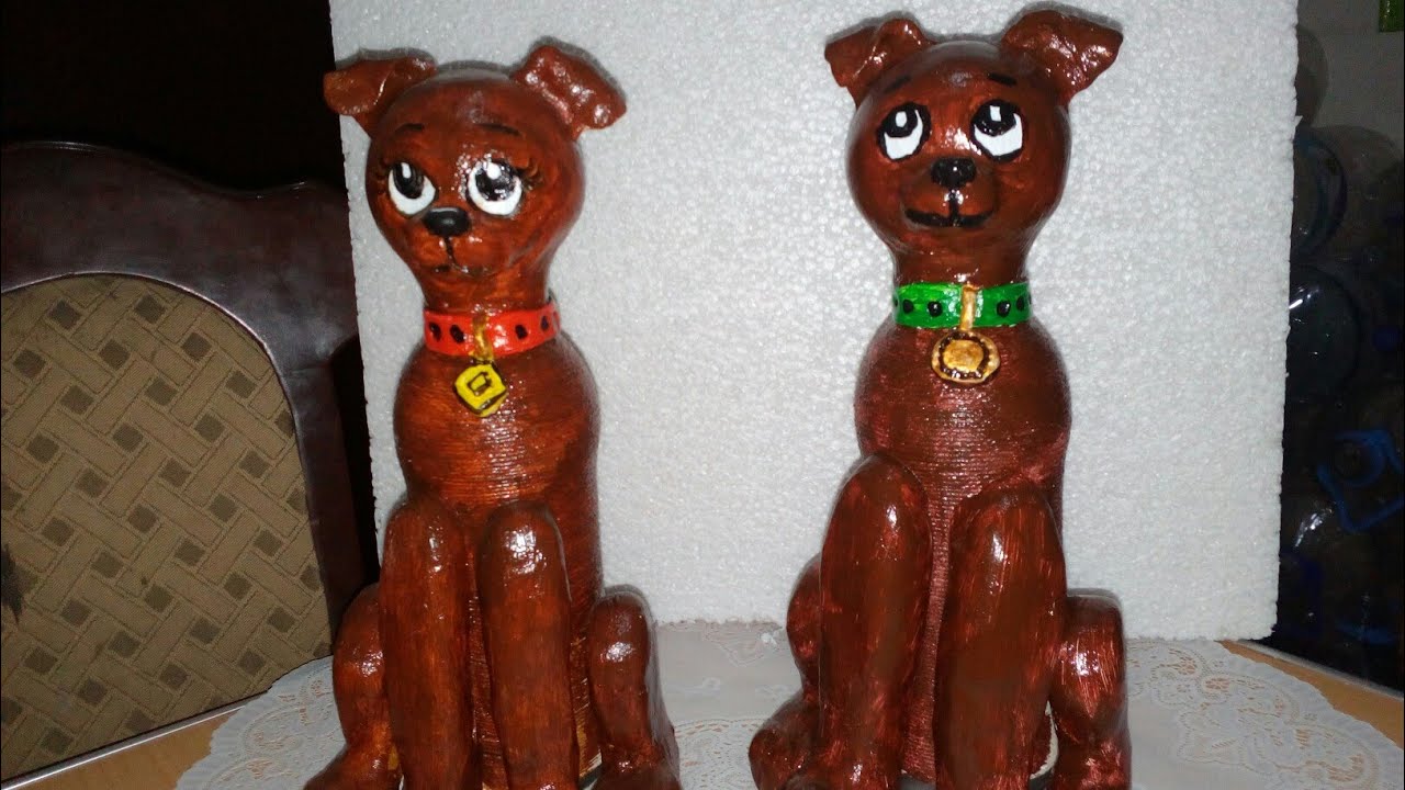 COMO HACER UN PERRO CON BOTELLA DE VIDRIORinconcito de manualidades