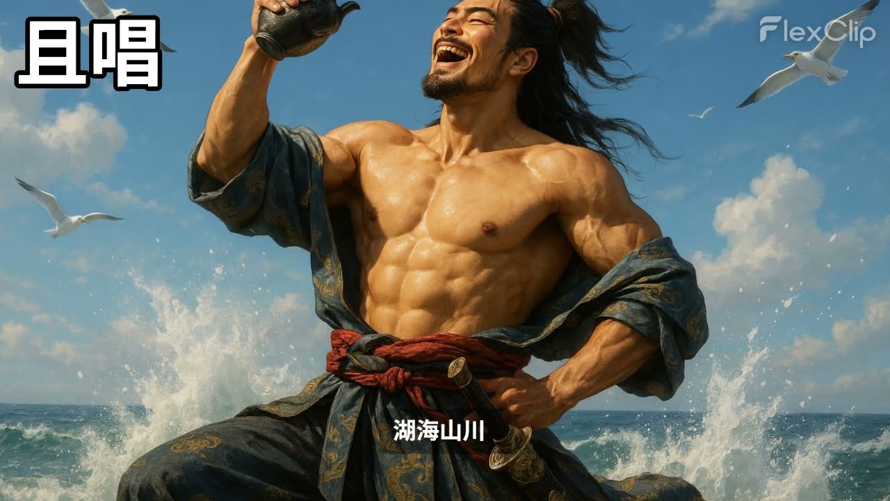 《且唱》「一曲盪氣迴腸既無人共賞，便與清風明月還有酒，同敬此月光」【墨唱原創】