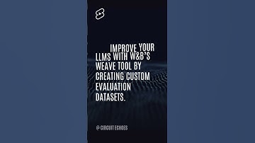 📊 Master LLM Evaluation with W&B’s Weave Tool #AI #EvaluationTools
