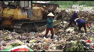 VTC14 | Nguy cơ ùn tắc rác toàn thành phố Nam Định do hết chỗ chôn lấp