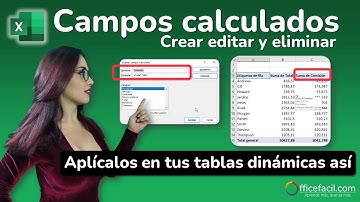 Campos calculados en tablas dinámicas | crear, editar y eliminar | rápido y fácil