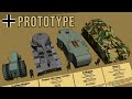 Crazy german prototype tanks size comparison 3d