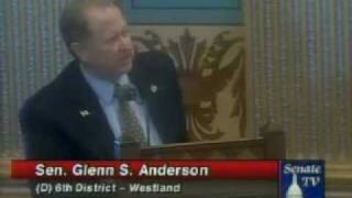 Senator Anderson on an amendment to add anti-bullying language to school reforms