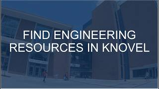 Using the Knovel database