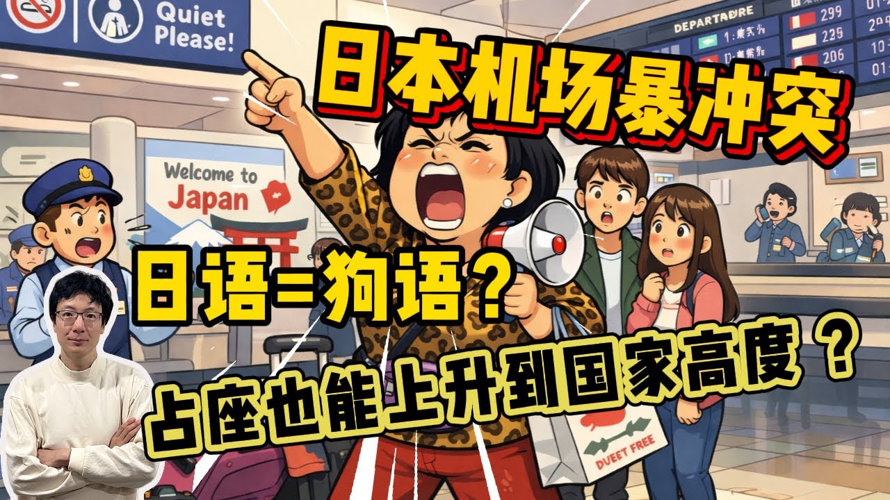 EP280 日本機場爆衝突，日語等於狗語？占座也能上升到國家高度？