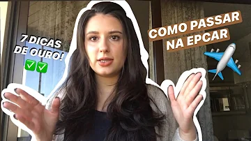 Quais são as matérias que caem na EPCAr?