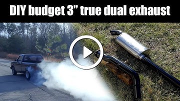 DIY budget 3”  true dual exhaust for a v8 S10/ LS / SBC / LT1 ( With Flux-Core )