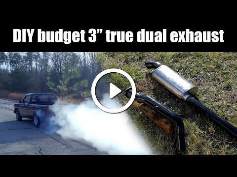 DIY budget 3” true dual exhaust for a v8 S10/ LS / SBC / LT1 ( With