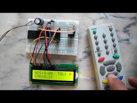 RC5 Decoder with PIC16F887 microcontroller and CCS C compiler