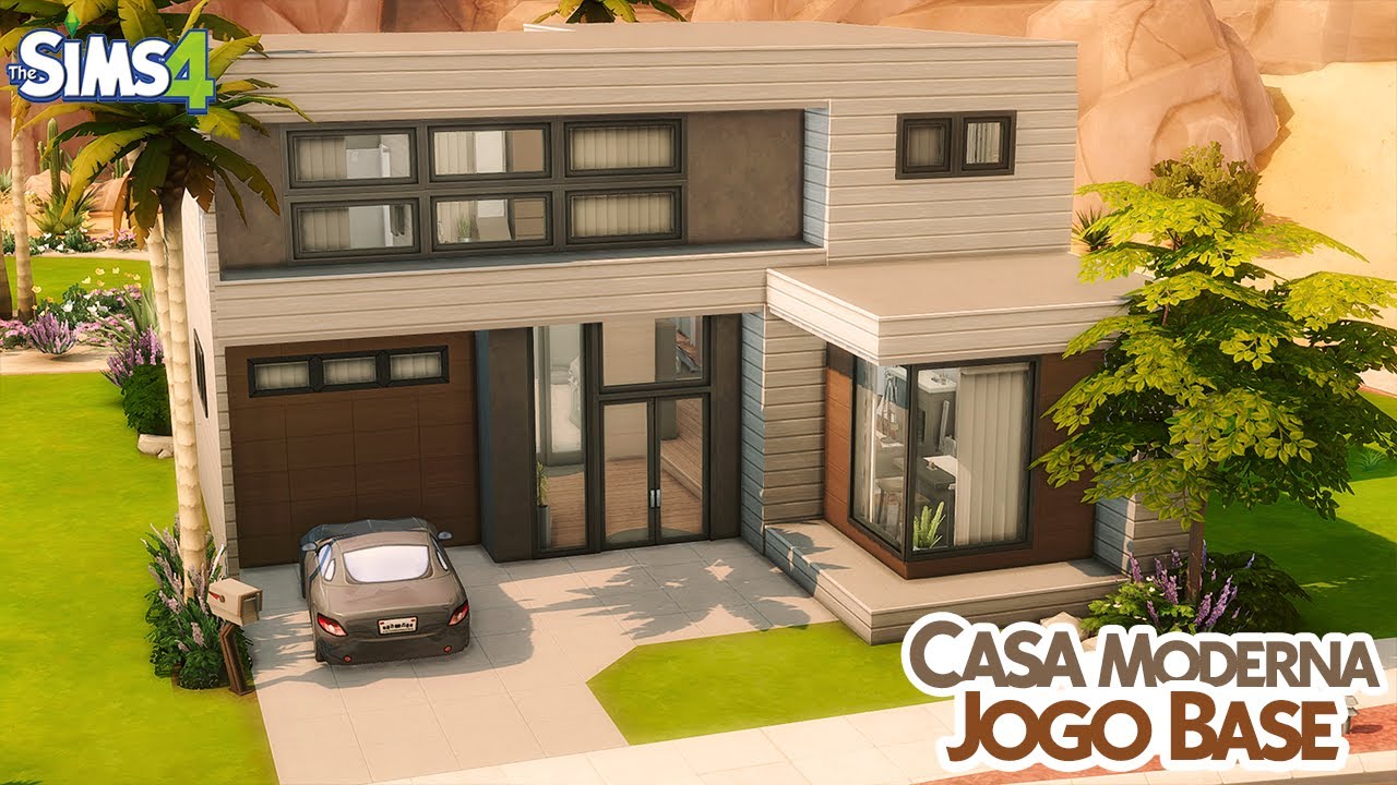 Casa Moderna com Jogo Base, The Sims 4