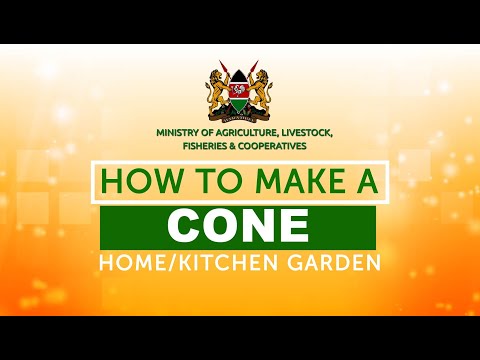⁣How to make a Cone Home/Kitchen Garden -  Kenya