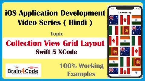 UICollectionView Custom Grid Layout Using Swift 5 XCode | Hindi | Collection View Grid Layout XIB
