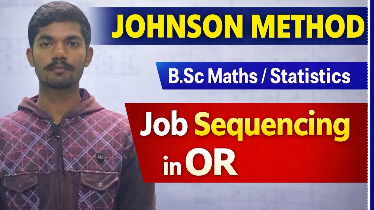 Lbj Method Johnson Method | Job Sequencing Problem on 2 Machines | Operations ...