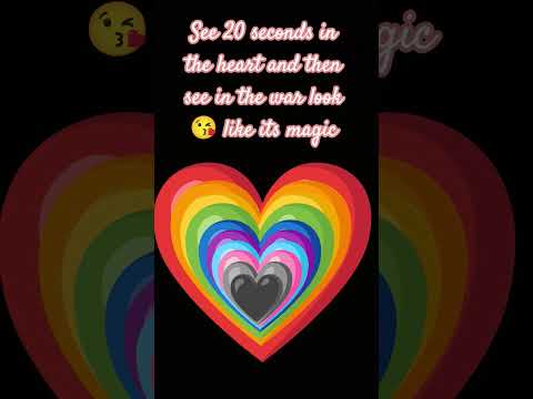 Look At The Black Heart For 20 Seconds And Then See Your Wall Try This Wearing Rusting 
