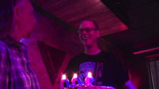 Frog performance / Andrew gets cake at AR200 on June 29, 2019 at The Atlantic, Gainesville, FL