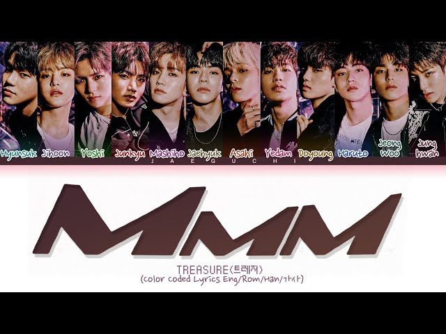 TREASURE MMM Lyrics (트레저 음 가사) (Color Coded Lyrics) class=