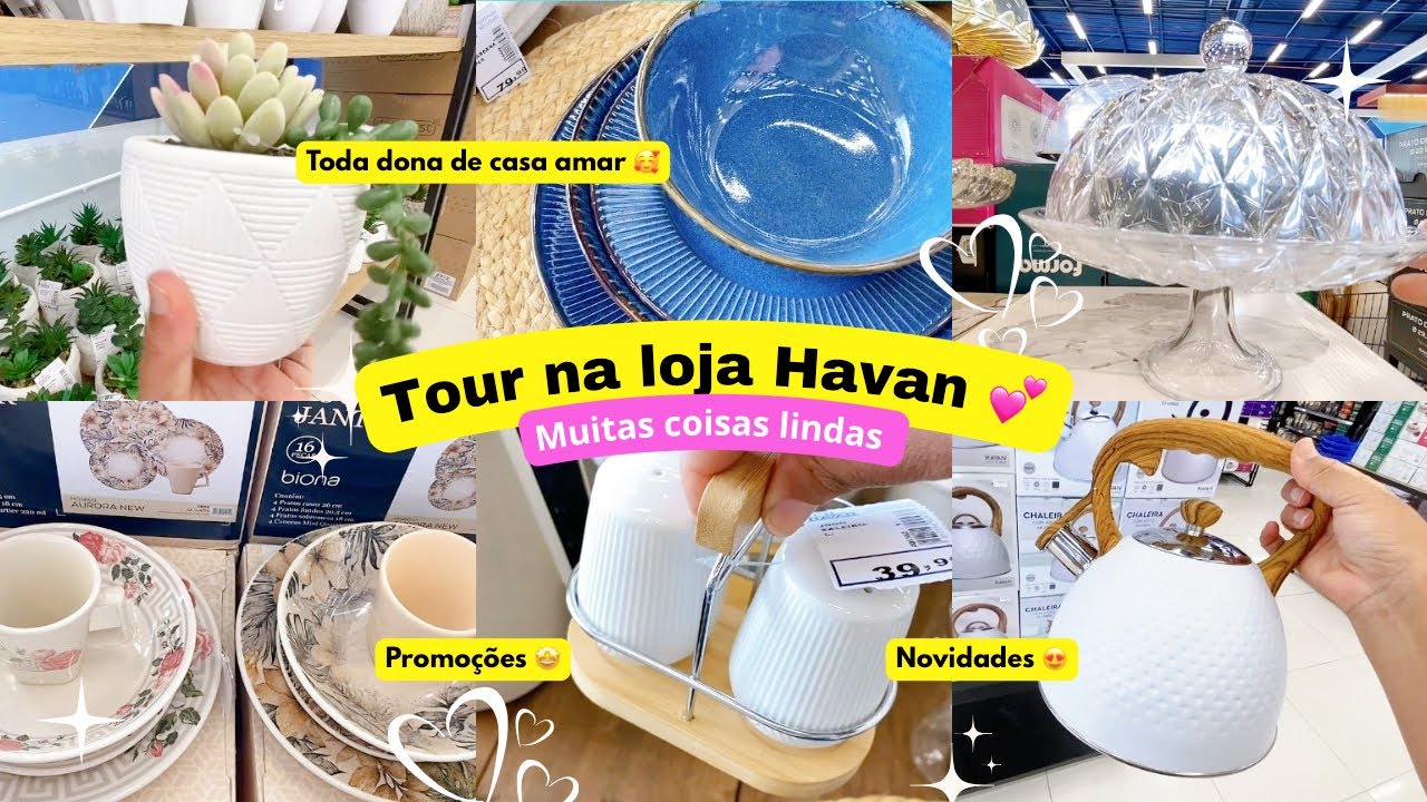 Tour na loja Havan | Achadinhos, promoções, novidades | itens de decoração e mesa posta💕