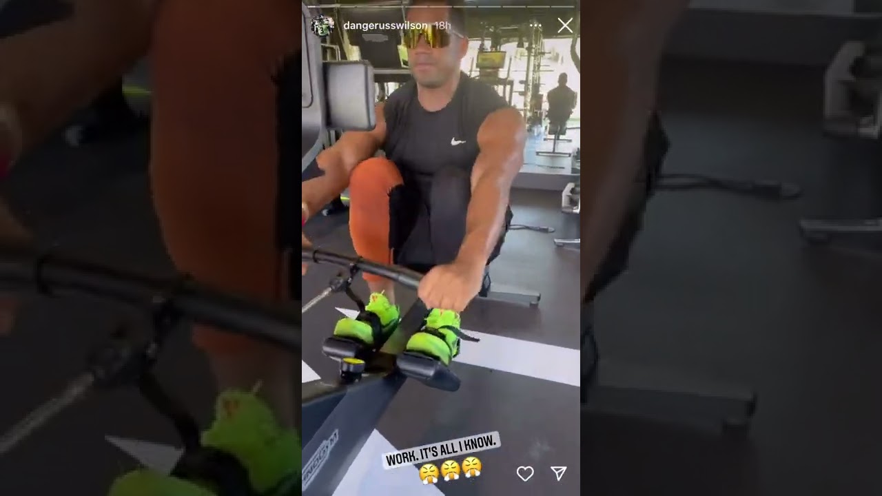 Russell Wilson putting in work 