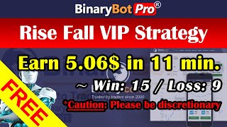 Binary Bot | Rise Fall VIP Strategy | Free Download (2020)