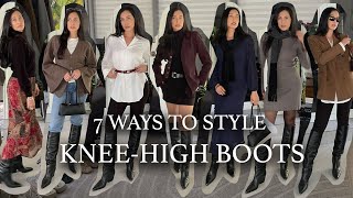 How To Style And Wear Knee-High Boots For Fall Stylish Outfit Ideas