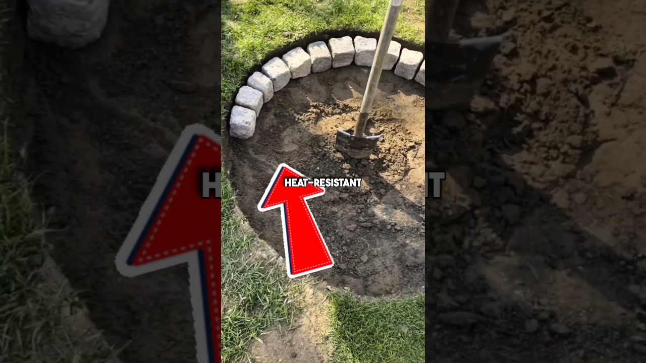 Super EASY Fire Pit Construction Diy Garden