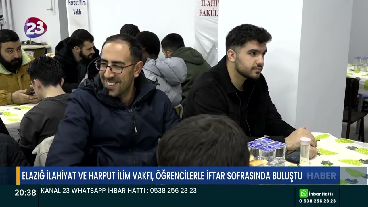 ELAZIĞ İLAHİYAT VE HARPUT İLİM VAKFI, ÖĞRENCİLERLE İFTAR SOFRASINDA BULUŞTU
