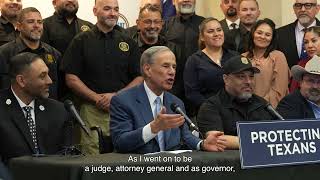 Governor Abbot in El Paso with Border & Law Enforcement
