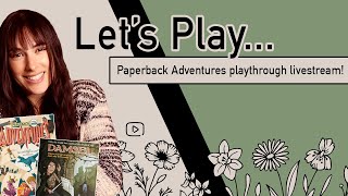 Let's Play... Paperback Adventures (DAMSEL) | Solo Playthrough Livestream!