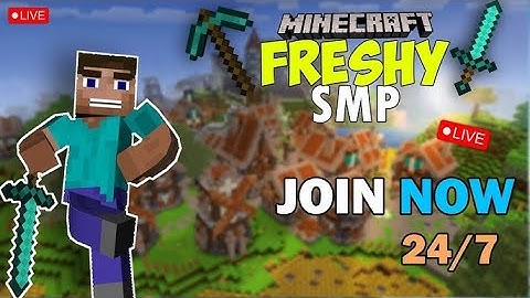 💀Minecraft Live 🔴Lets play in foxsmp| Java + Pe | Cracked | 24/7 server | #minecraftlive 24/7 | #pvp