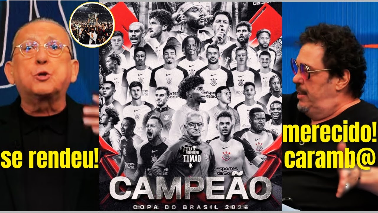 🚨🔥 GALVÃO BUENO CALA OS CRÍTICOS E EXALTA O TÍTULO DO CORINTHIANS! OLHA O QUE ELE DISSE!