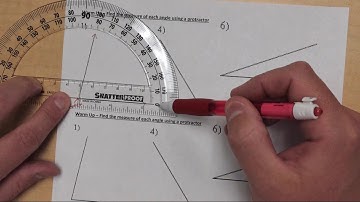 Measuring Angles Using A Protractor