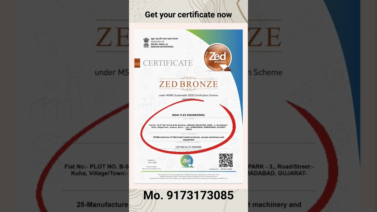 ZED Bronze Level Achieved ✅ | Step Toward Quality & Sustainability 🌿 