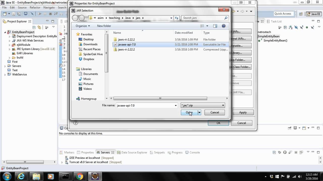 Learn how to create entitybean in eclipse j2ee in urdu youtube