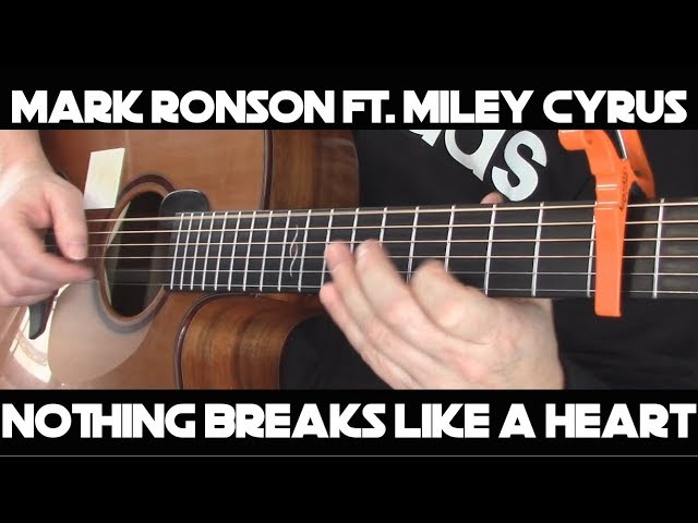 Kelly Valleau - Nothing Breaks Like A Heart (Mark Ronson ft. Miley Cyrus) -  Fingerstyle Guitar Chords - Chordify