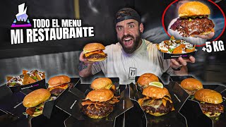 ME ENFRENTO a TODO EL MENÚ de MI RESTAURANTE +5 KILOS 🍔 *casi reviento* (Dalmau a vuelto de Camboya)