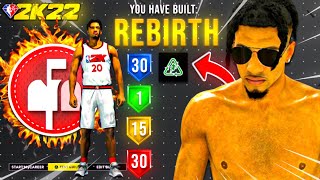 UNLOCKING my *NEW* REBIRTH BUILD in 2K22 How to make the ABSOLUTE BEST CENTER BUILD on 2K22
