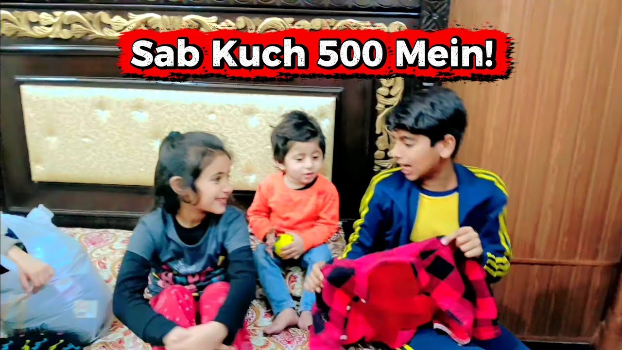 Chase up pa sale 🛍 kids shopping | Mamo Ne Sab 500 Mein Liya!