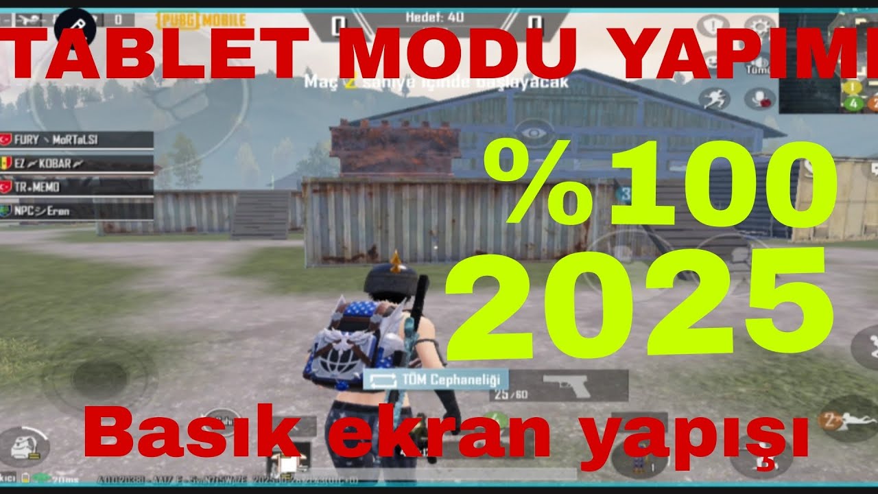 PUBG MOBİLE EN YENİ TABLET MODU NASIL YAPILIR VE BASIK EKRAN YAPIŞI %100 ÇÖZÜMÜ ! PUBG MOBİLE #part1