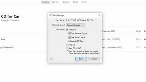 How To Burn a CD with iTunes