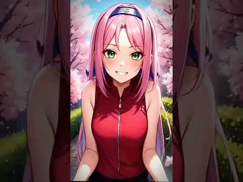 Naruto 3d Sakura anime ai Beauty #edit #naruto #sakura #ino #hinata #3d