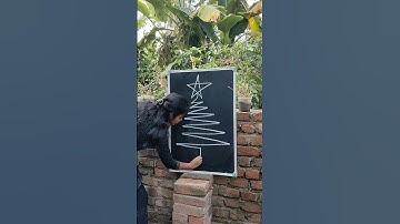Unike style Christmas tree / How to draw christmas tree #art #trending #drawing