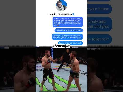 CONOR MCGREGOR'DAN KHABIB'E MESAJ