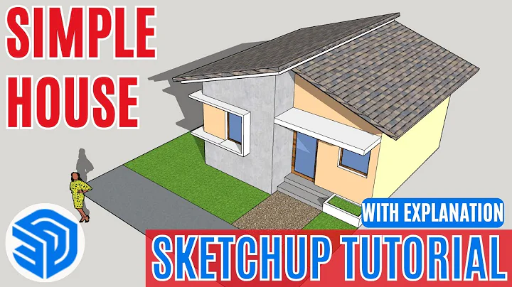 [Sketchup Tutorial] Build Simple House with Explanation
