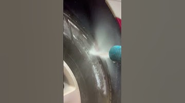 Using pressure washer and APC to detail wheel well, tire and rim #autodetailing #asmrvideo #detail
