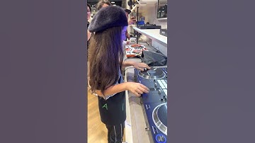 Thumbnail of 10 years old Dj Michelle scratching on Pioneer DDJ-REV7 controller