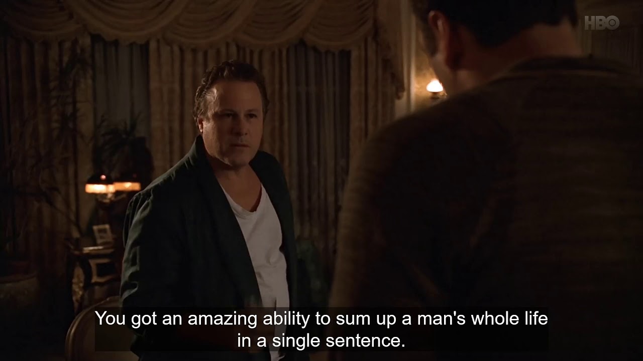 The Sopranos You've got an amazing ability to sum up a whole man's